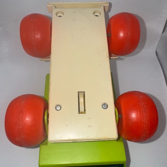 FISHER PRICE Jiffy Dump Truck PULL TOY #156 Vintage 1970 Little People Works - Picture 6 of 8